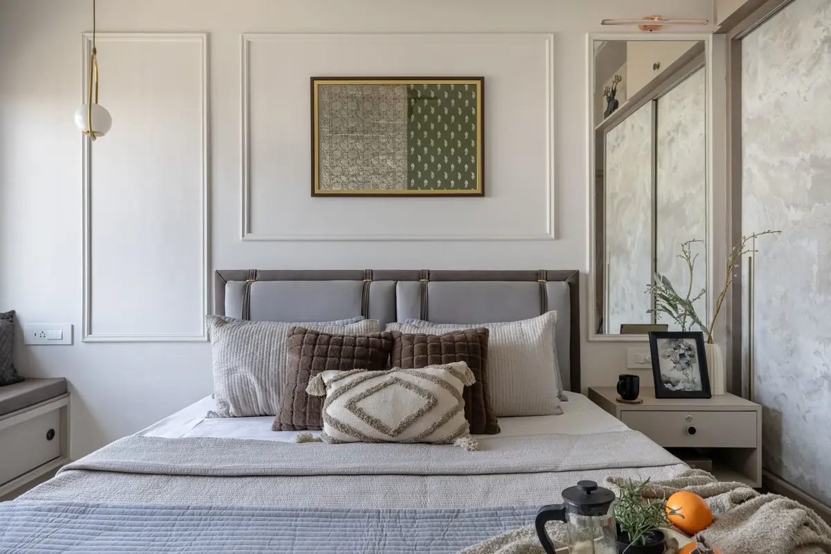 Best bedroom interior designer in Pune - Modern master bedroom design by top interior design company